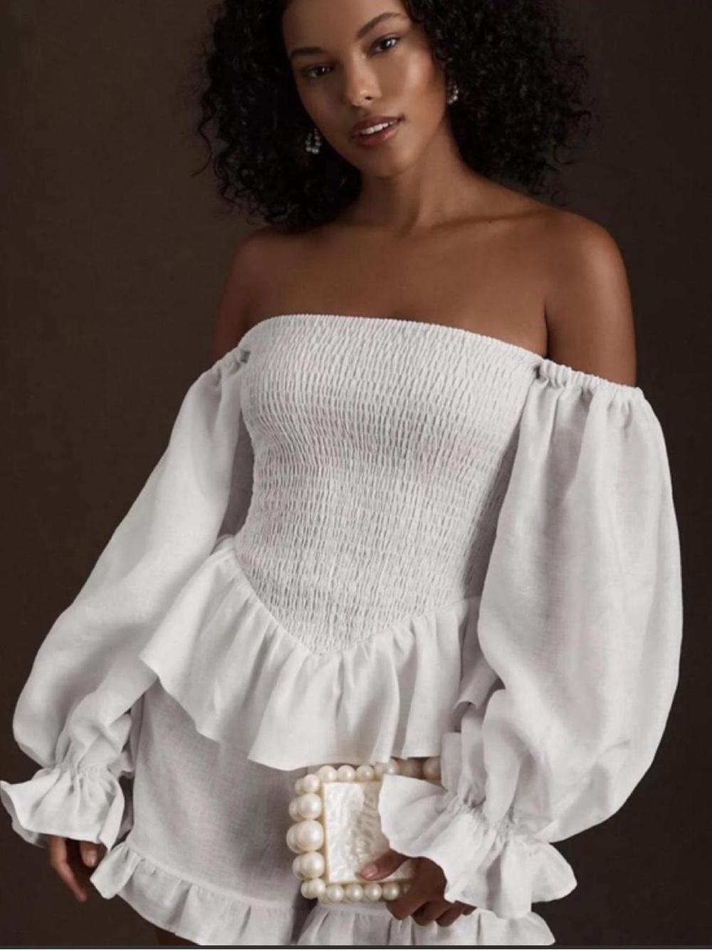 Sleeper White Ruffled set